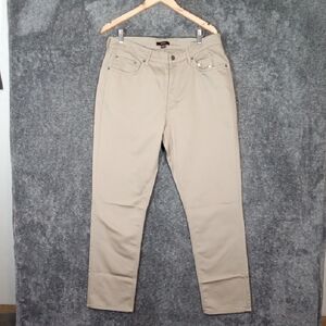 Quince Comfort Stretch Traveler 5 Pocket Mens Pant Tapred Sand Dune Color 34
